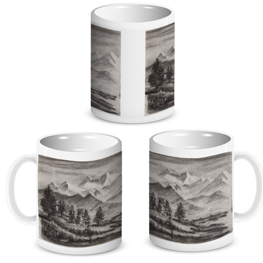 Himalayan Landscape Sketch Mug